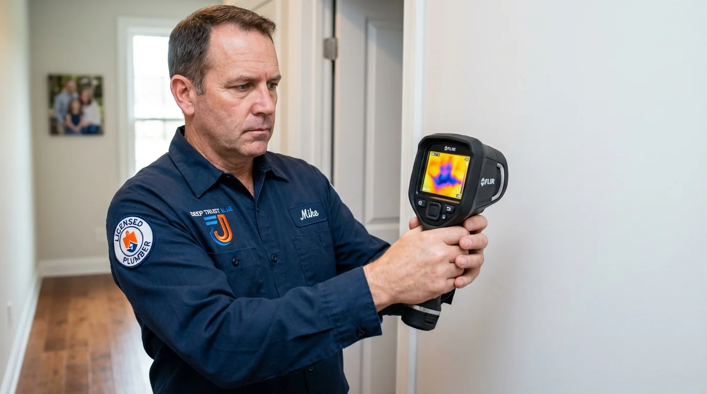 Thermal imaging leak detection by Johns Plumbing LLC in Centre